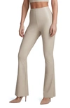 Commando Faux Leather Flare Leggings In Sand