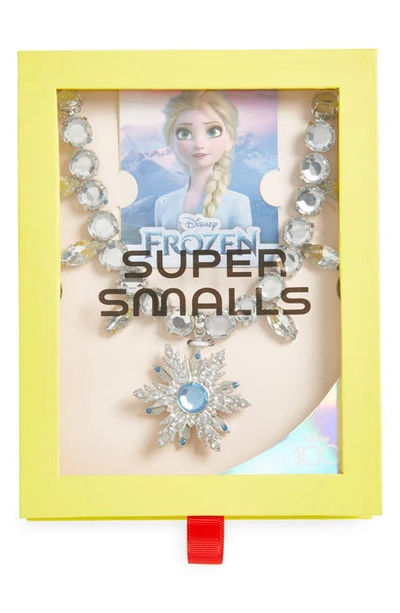 Super Smalls X Disney Kids' 'frozen' Elsa Crystal Necklace In White