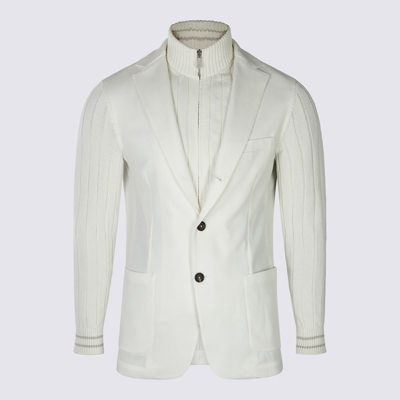 Eleventy Jackets In White