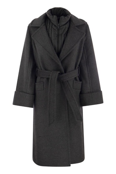 Fay Double Coat In Anthracite