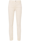 Liu •jo Mid-rise Skinny Jeans In Beige