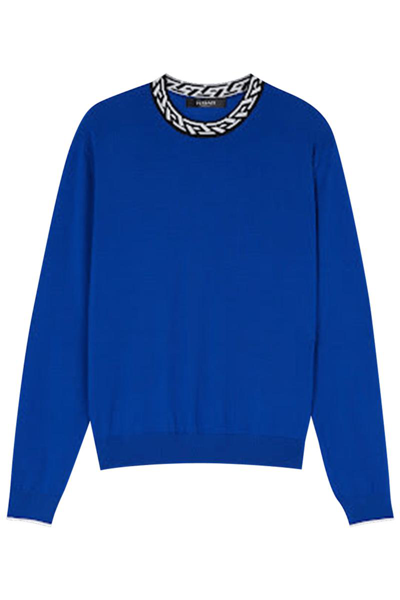 Versace Sweaters In Electric Blue