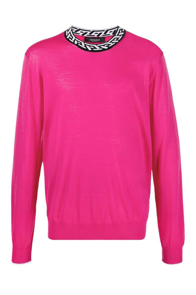 Versace Sweaters In Fuchsia