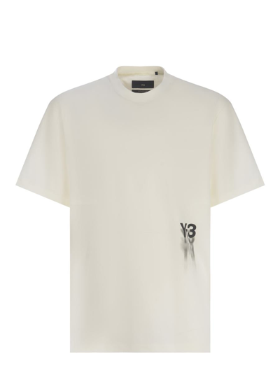 Y-3 T-shirt  Graphic Made Of Cotton In Beige