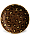 L'OBJET L'OBJET SET OF 4 LEOPARD CANAPE PLATES