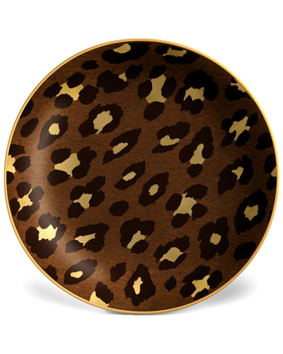 L'objet Set Of 4 Leopard Canape Plates