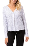 THREADS 4 THOUGHT JOHANNA LONG SLEEVE V-NECK OVERLAP SHIRT