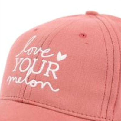 Love Your Melon Clay Red Crew Cap With Heart Buckle