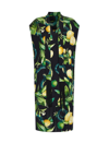 Roberto Cavalli Lemon Print Black/multicolor Dress In Nero 191101