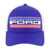 Ford 3d & Flat Embroidery Nylon Constructed Baseball Cap In Blue