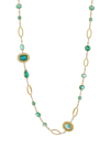 COOMI WOMEN'S AFFINITY 20K YELLOW GOLD, EMERALD & 2.37 TCW DIAMOND NECKLACE