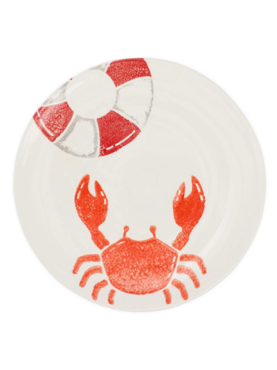 Vietri Riviera Crab Salad Plate In Multi