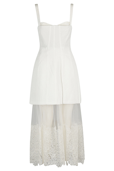 Simkhai Callan Lace-trimmed Maxi Dress In White