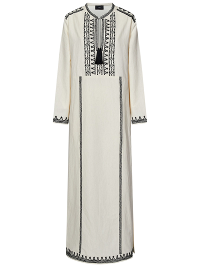 Alanui Akasha Long Dress In Beige