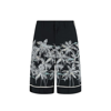 Palm Angels Palms-print Bermuda Shorts In Black