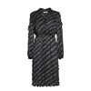 FENDI PRINTED SILK MIDI DRESS