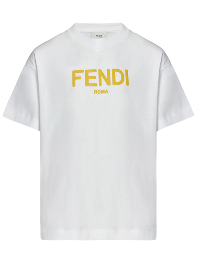 Fendi Kids' T-shirt In White