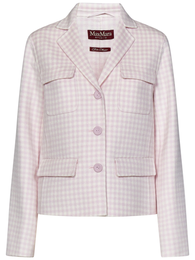 Max Mara Visir Blazer In Pink