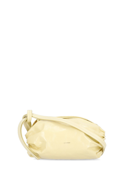 Jil Sander Cushion Shoulder Bag In Yellow