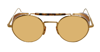 Thom Browne Limited Edition Acetate And Titanium Round Sunglasses In Gold