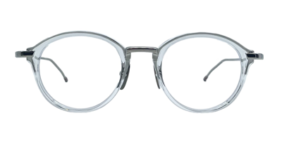 Thom Browne Round - Crystal Clear Rx Glasses