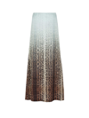 Fendi Silk Skirt With Ff And Animalier Print In Multicolor