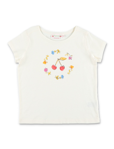 Bonpoint Kids' Alcala Cotton Jersey T-shirt In Upb Ecru