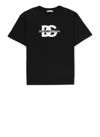 Dolce & Gabbana Logo Cotton Jersey T-shirt In Black