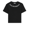 Dolce & Gabbana Logo-print Cotton T-shirt In Black