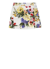 Dolce & Gabbana Girl's Flower Power Poplin Skort In White