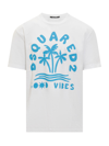 DSQUARED2 T-SHIRT WITH LETTERING PRINT