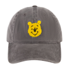 Disney Pooh Head Chenille Patch Dad Cap In Black