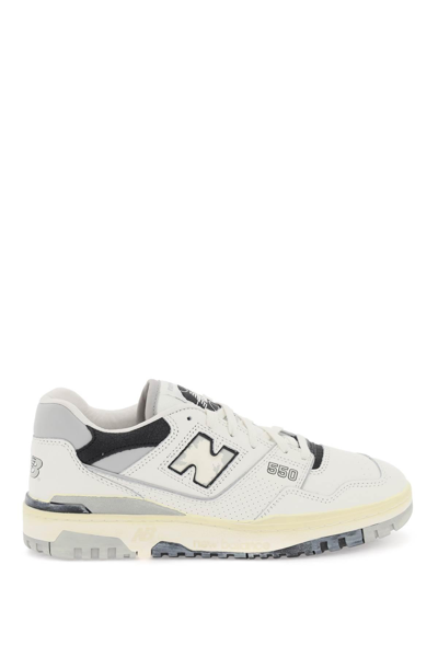 New Balance Vintage-effect 550 Sneakers In White,grey