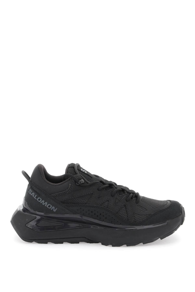 Salomon Odyssey Elmt Round Toe Sneakers In Black