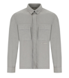 C.p. Company Broken Drizzle Grey Overshirt In Grey