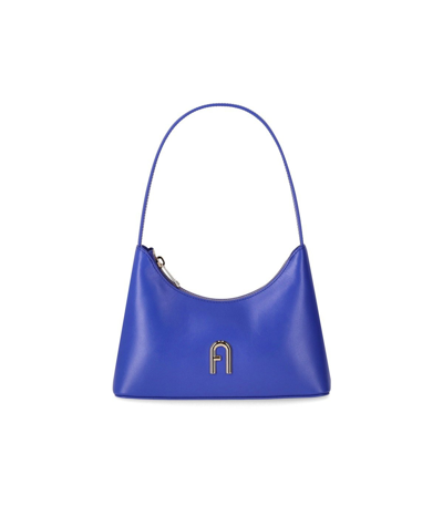 Furla Diamante Mini Cobalt Blue Shoulder Bag