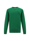 Golden Goose Archibald Distressed Cotton Sweatshirt In Green