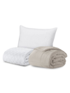 Ella Jayne 3-piece Mattress Pad, Comforter & Pillow Set In Khaki