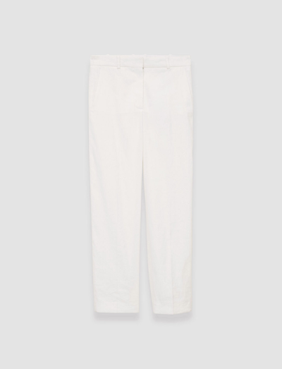 Joseph Linen Cotton Trina Trousers In Ivory