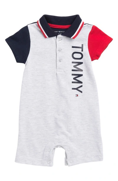 Tommy Hilfiger Baby Boys Colorblock Pique Knit Polo Romper In Assorted