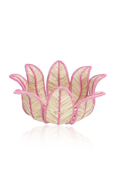 Mercedes Salazar Set Of 2 Bloom Mini Bread Basket In Pink