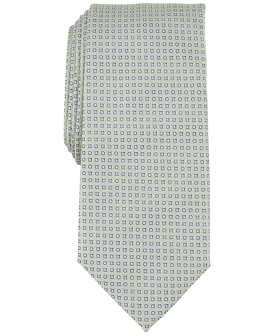 Alfani Men's Dawson Mini-geo Tie, Created For Macy's In Green