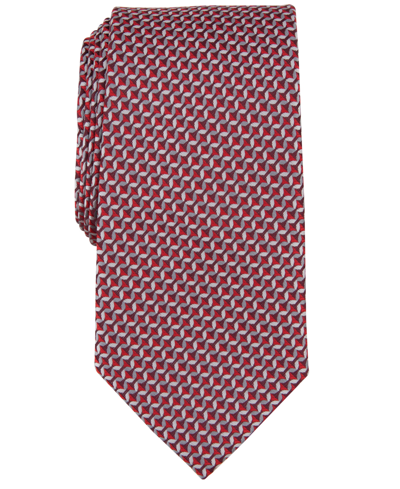 Perry Ellis Men's Haine Mini-chevron Tie In Red