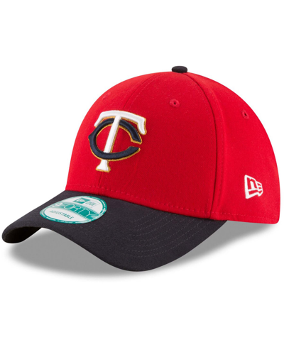 New Era Men's Red, Navy Minnesota Twins The League Alternate 2 9forty Adjustable Hat In Red,navy