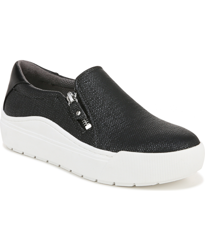 Dr. Scholl's Women's Time Off Now Slip-ons In Black Faux Leather