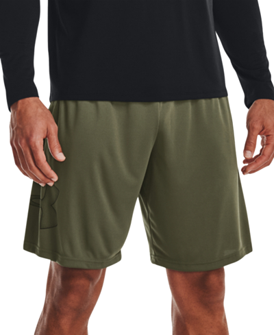 Under Armour Men's Ua Tech Logo 10" Shorts In Marine Od Green