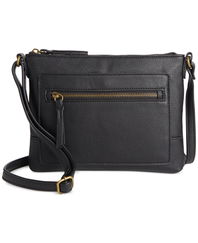 Style & Co Hudsonn East West Crossbody, Created For Macy's In Black