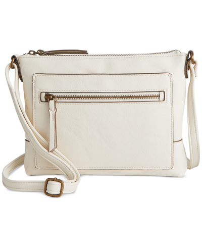 Style & Co Hudsonn East West Crossbody, Created For Macy's In Alabaster