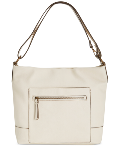 Style & Co Hudsonn Hobo Bag, Created For Macy's In Alabaster