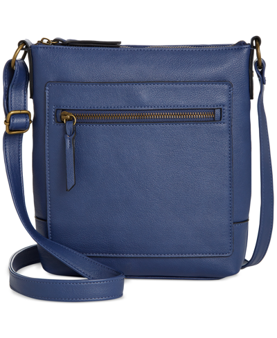 Style & Co Hudsonn North South Crossbody, Created For Macy's In Navy